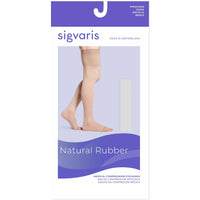 Sigvaris Natural Rubber 40-50 mmHg OPEN TOE Thigh High w/ Waist Attachment, Box