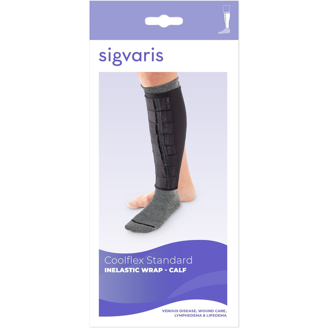 Enveloppement pour mollets standard Sigvaris coolflex, boîte