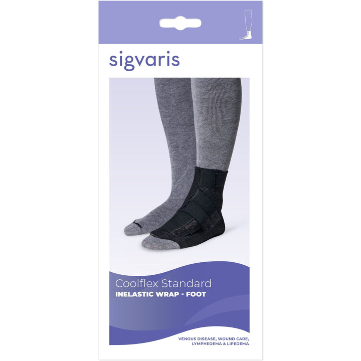 غلاف قدم قياسي Sigvaris Coolflex، صندوق