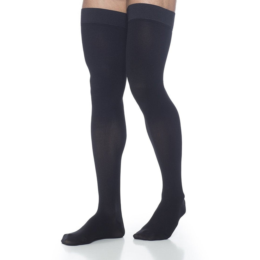 Dynaven Men's 15-20 mmHg Thigh High, Black