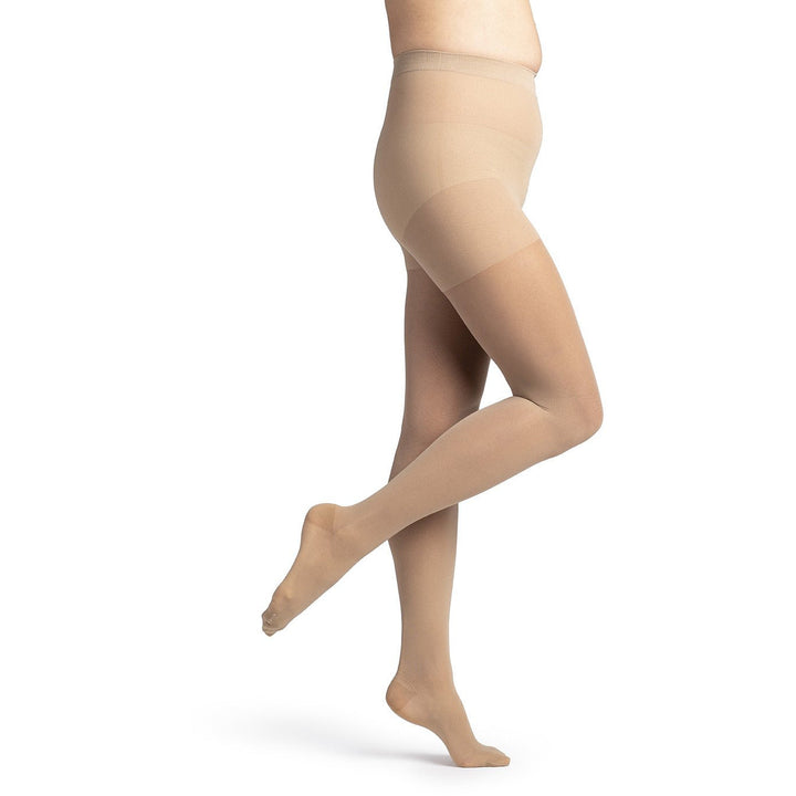 Dynaven Sheer - Pantimedias para mujer, 15-20 mmHg, color beige