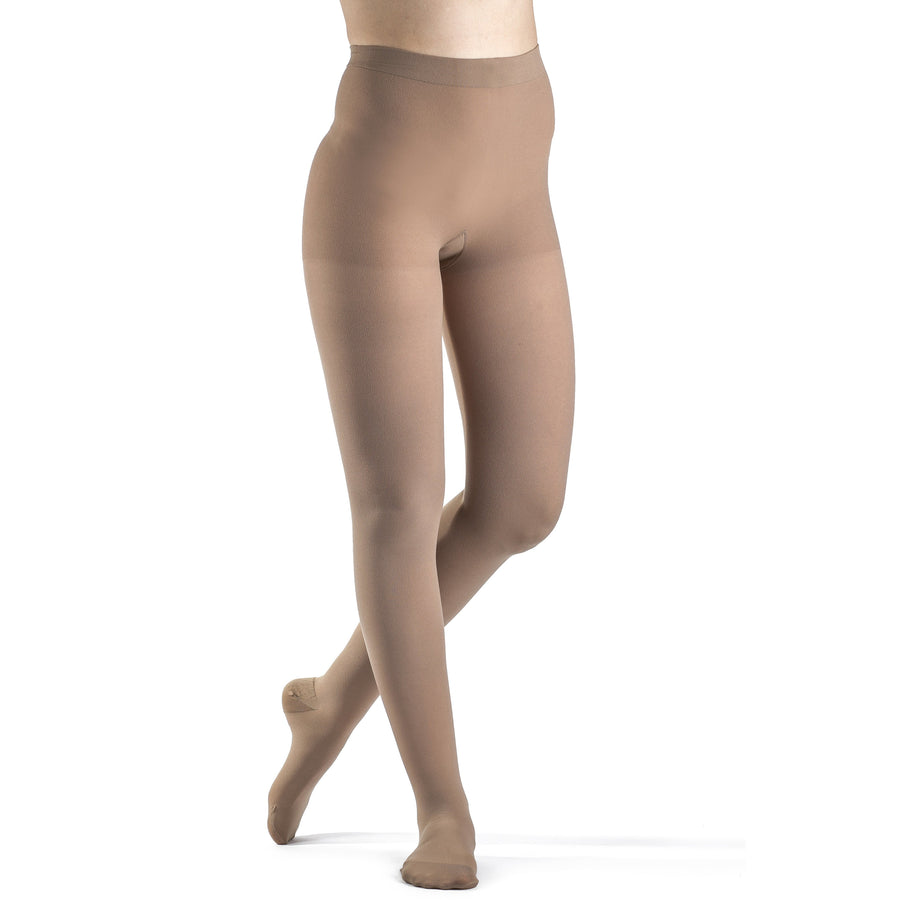 Meia-calça feminina Dynaven 30-40 mmHg, bege claro