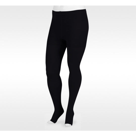 Pantimedias Juzo Dynamic 30-40 mmHg, puntera abierta, negro