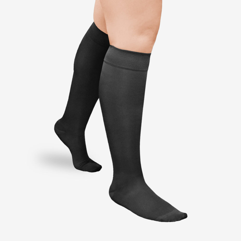 Solaris ExoSoft™ hasta la rodilla 15-20 mmHg, negro