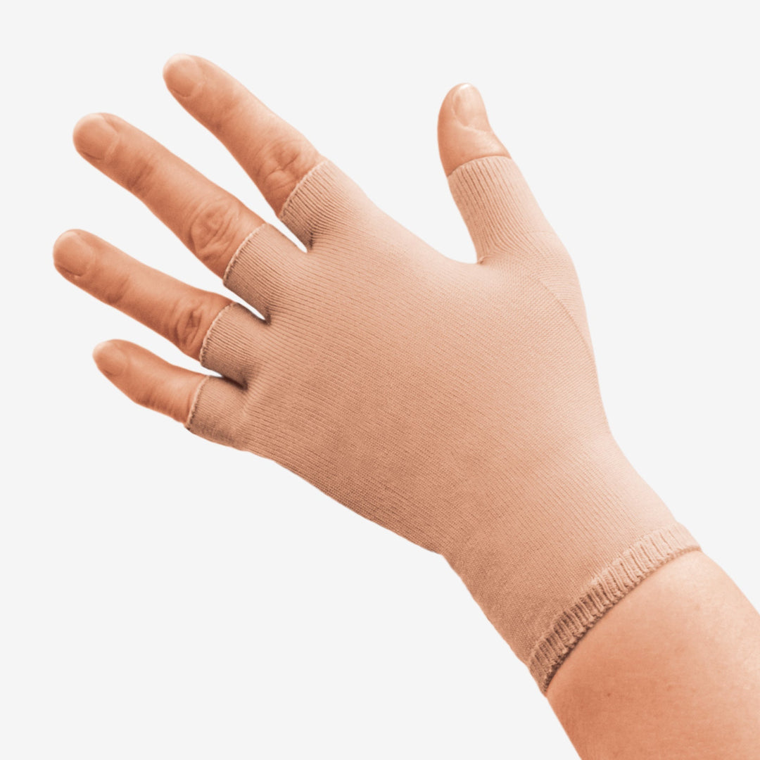 Solaris ExoStrong™-handske 20-30 mmHg, Quarter Finger, Beige
