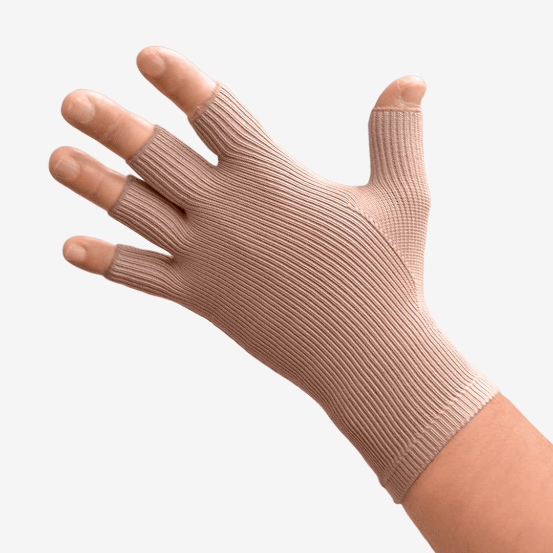 Solaris ExoStrong™ Handschuh 20–30 mmHg, Halbfinger, Beige