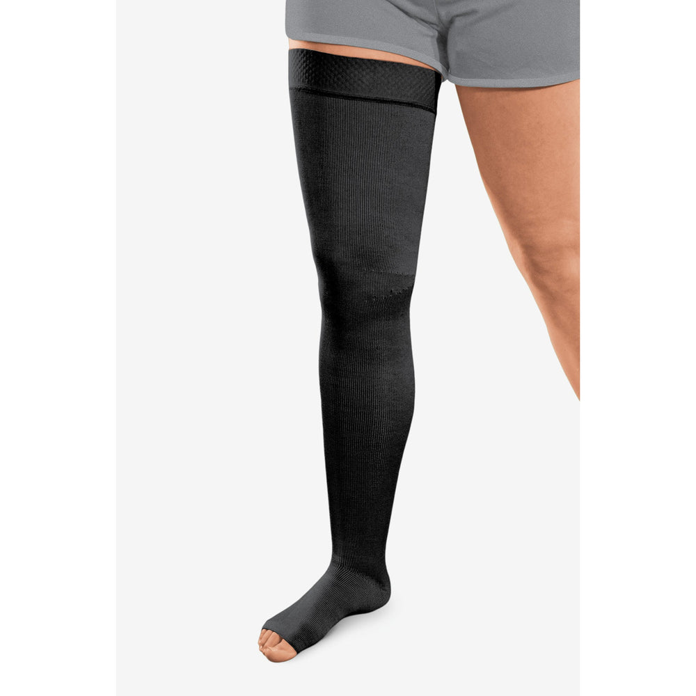 Solaris ExoStrong™ Cuisse haute 20-30 mmHg, bout ouvert, noir