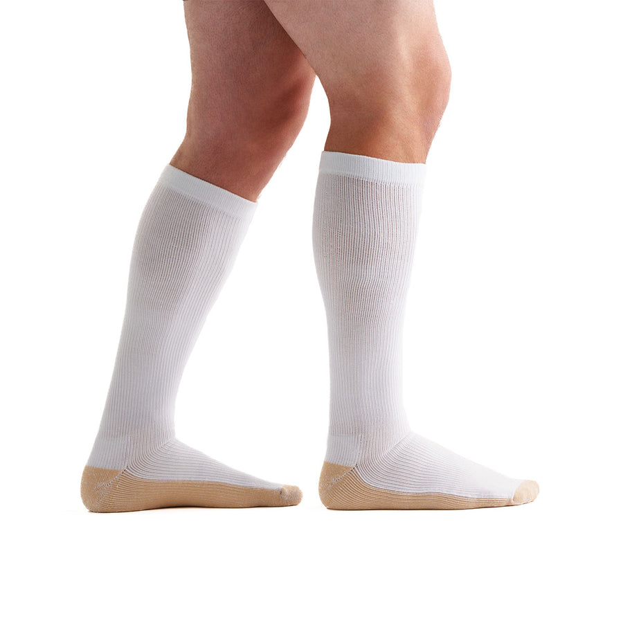 EvoNation Hydrotec Copper 15-20 mmHg Knee High, White