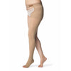 Sigvaris Opaque 30-40 mmHg OPEN TOE Thigh High w/ Waist Attachment, Left