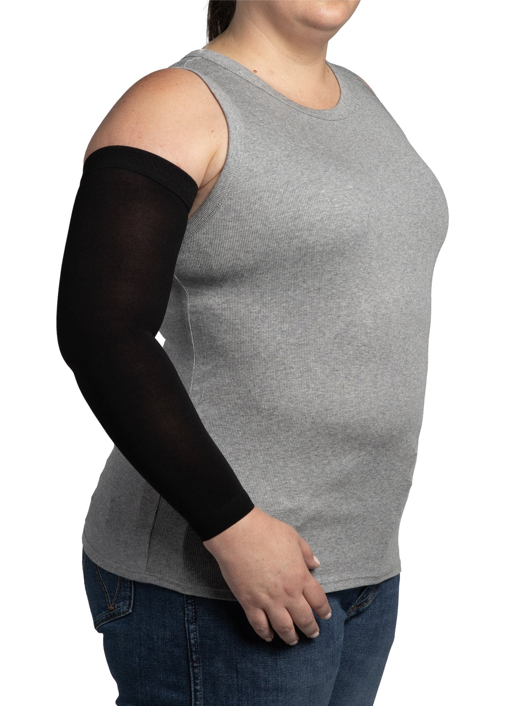 Sigvaris Secure Lite Armsleeve 20-30 mmHg, Sort