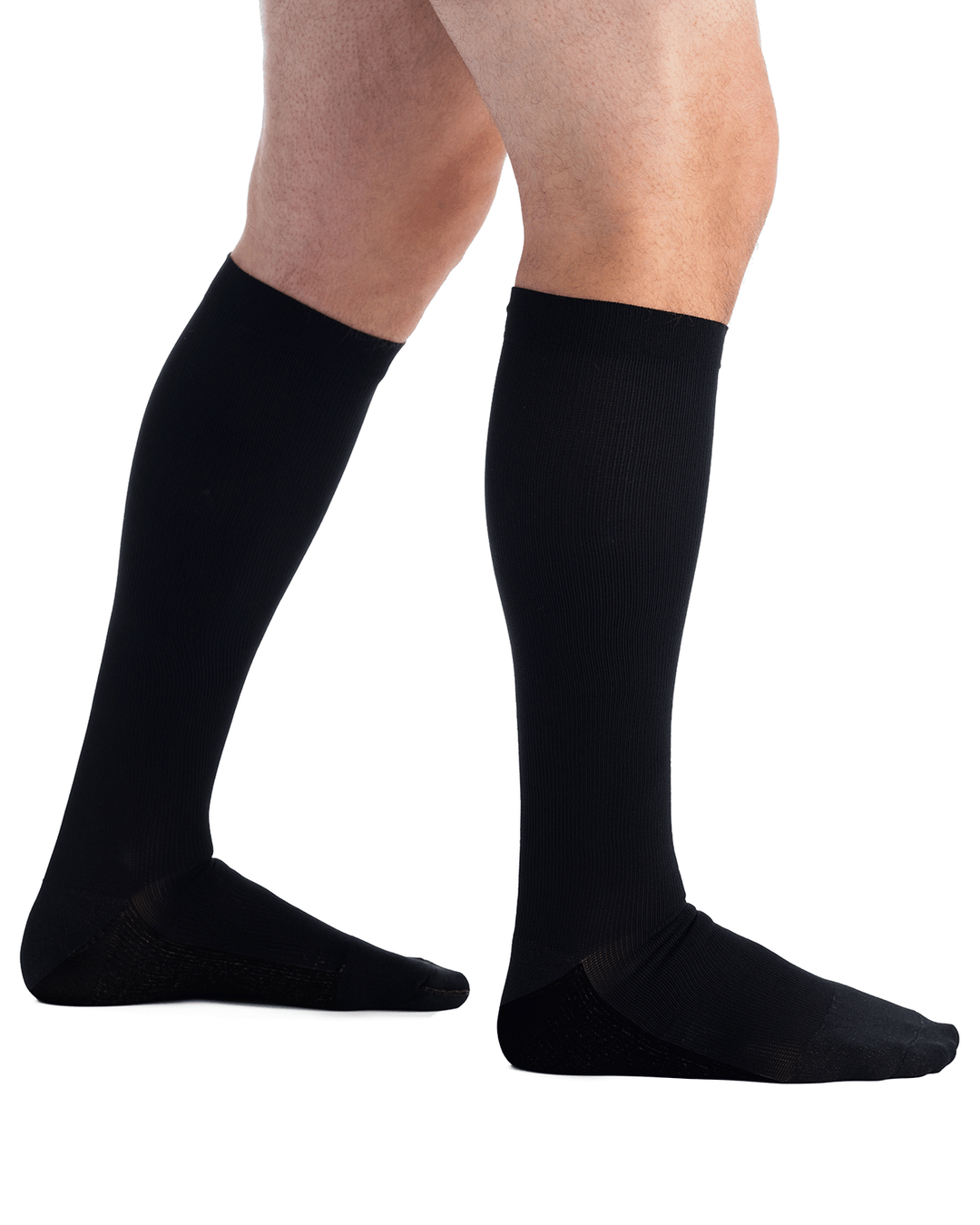 EvoNation Men's Copper Sole 20-30 mmHg Knee High, Black Main