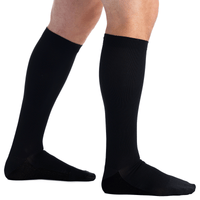 EvoNation Men's Copper Sole 20-30 mmHg Knee High, Black Main