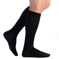 EvoNation Men's Copper Sole 20-30 mmHg Knee High, Black Side