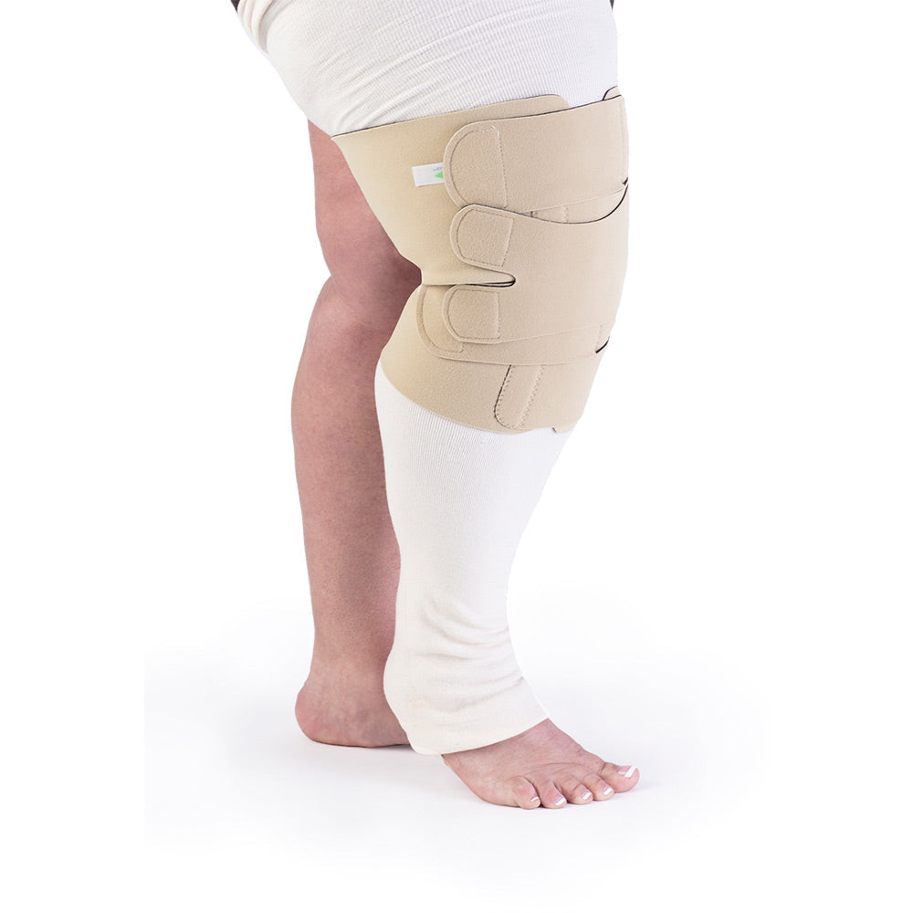 Sigvaris compreflex Knie reduzieren, beige