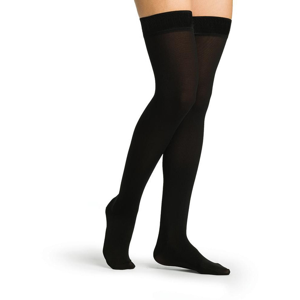 Sigvaris Secure Women's 30-40 mmHg Thigh High, Black