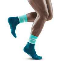 The Run Compression Mid Cut Socks 4.0, Men, Ocean/Petrol