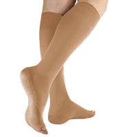 Solidea Classic Compression Knee High 25-32 mmHg, Open Toe, Light Beige