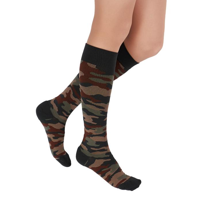 Calcetines de compresión Rejuva Camo 20-30 mmHg, verde