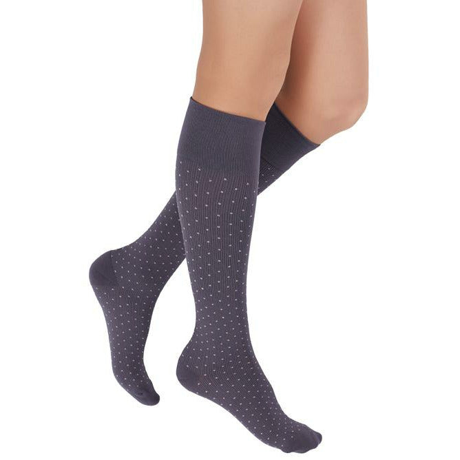 Rejuva ® Spot Knee High 15-20 mmHg, Grå/Blush