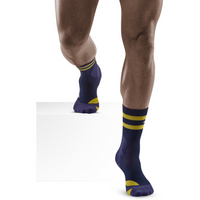 CEP Hiking 80's Socks, Mid Cut, Peacoat/Gold