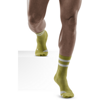 CEP Hiking 80's Socks, Mid Cut, Olive/Grey