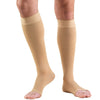 Truform 30-40 mmHg OPEN-TOE Knee High w/ Silicone Dot, Beige