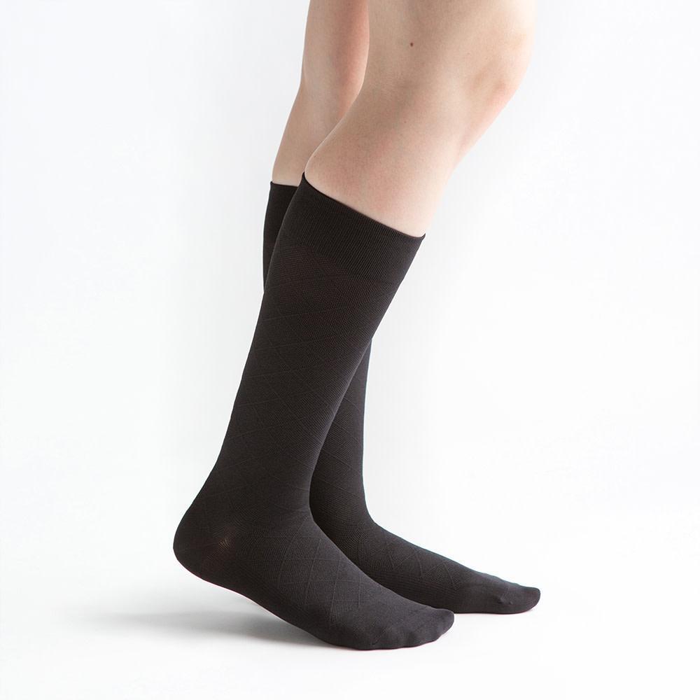 VenActive Women's Diamond Trouser 20-30 mmHg Compression Sock, Black