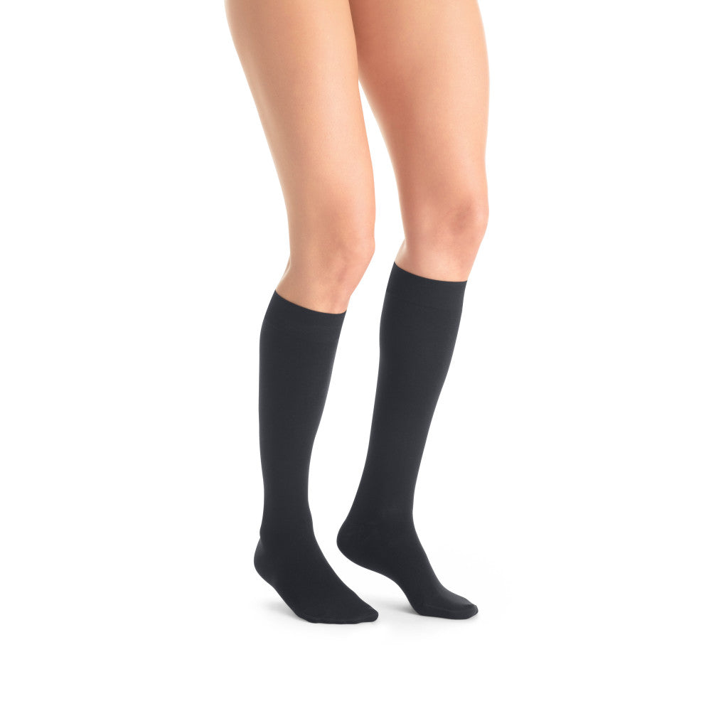 JOBST ® UltraSheer, medias hasta la rodilla para mujer de 15-20 mmHg, antracita