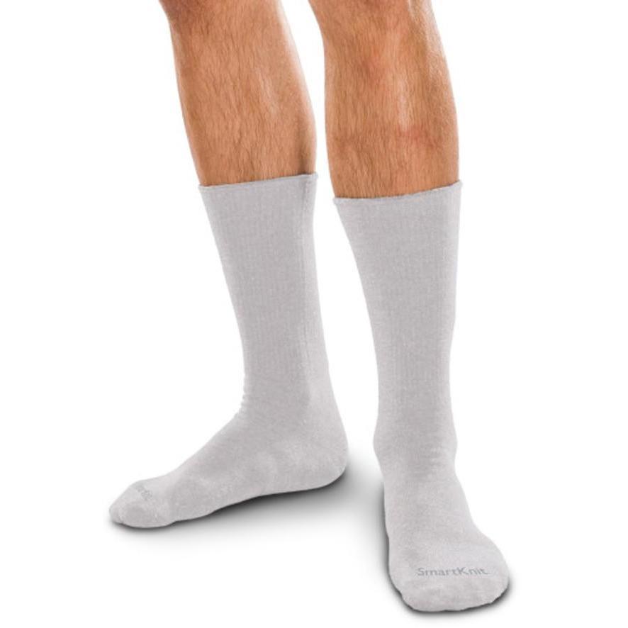 SmartKnit sømløse diabetic crew sokker, grå