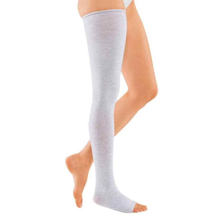 Sous-chaussettes Circaid , jambe entière argentée