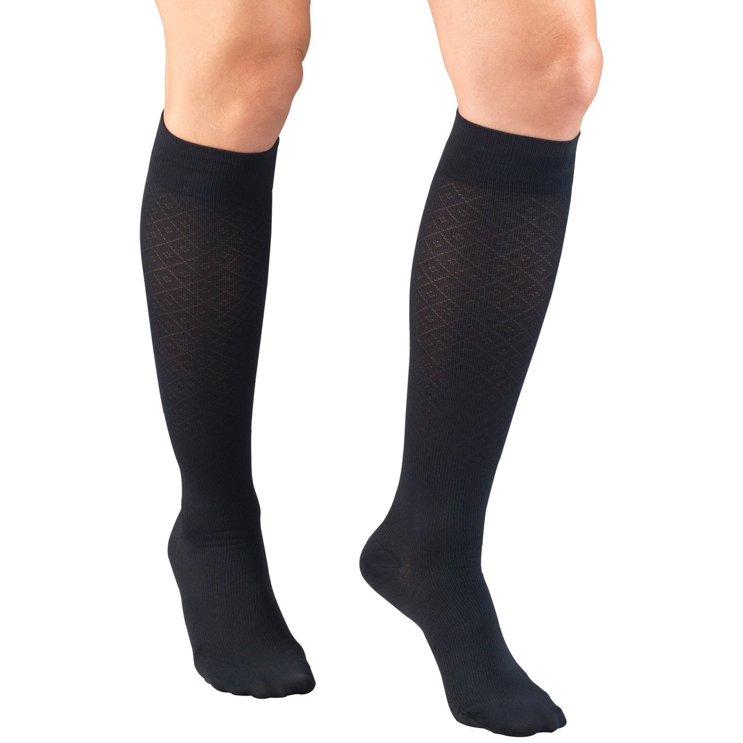 Truform bukser til kvinder 15-20 mmHg Diamond Knee High, Navy