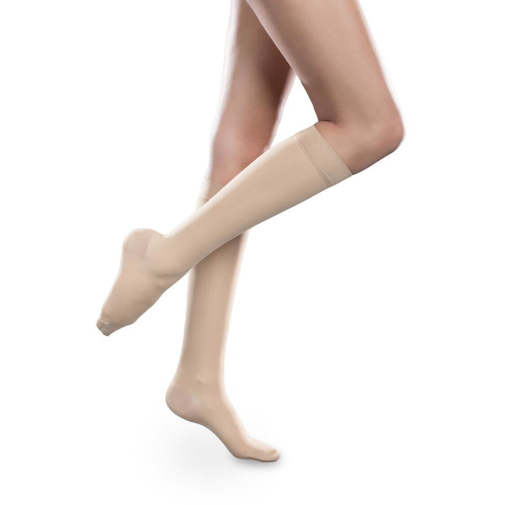 Therafirm Sheer Ease feminino 15-20 mmHg na altura do joelho, natural