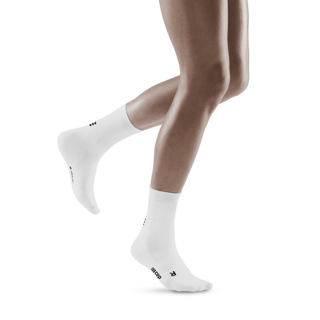 Classic Mid Cut Compression Socks, Women, White