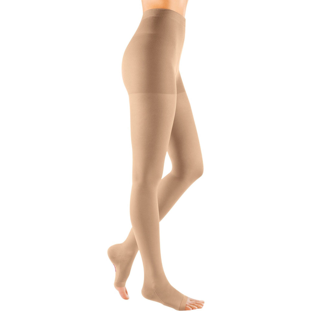 Mediven Comfort 30-40 mmHg OPEN TOE Strumpfhose, Sandstein