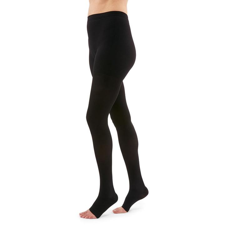 Duomed Advantage 20–30 mmHg offene Strumpfhose, schwarz