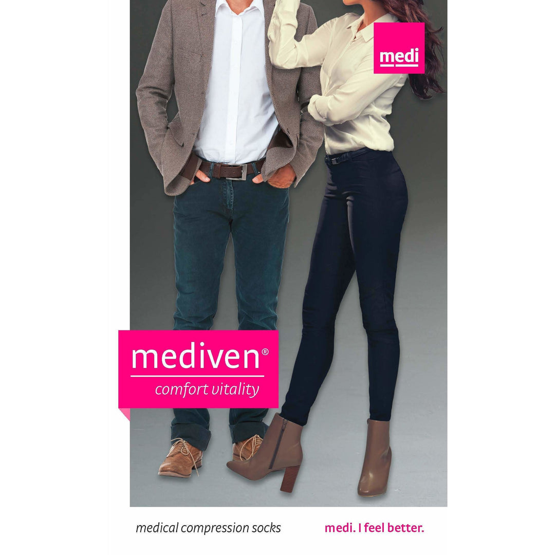 Mediven Comfort Vitality - Medias hasta la rodilla para mujer, 15-20 mmHg