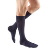 Mediven für Herren, klassisch, 30–40 mmHg, Kniestrümpfe, extra breite Waden, Marineblau