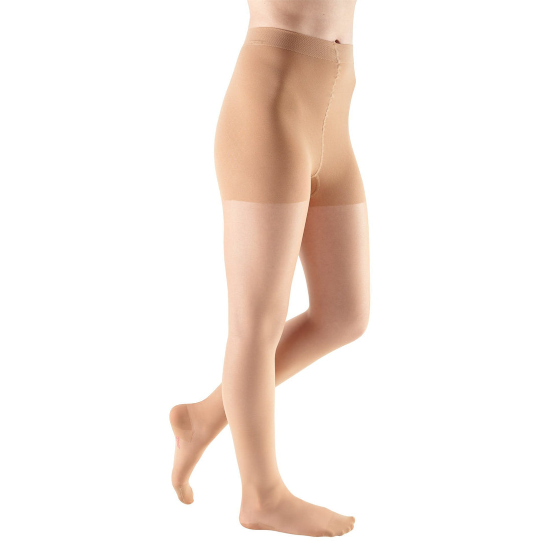 Meia-calça feminina Mediven Sheer & Soft 20-30 mmHg, caramelo