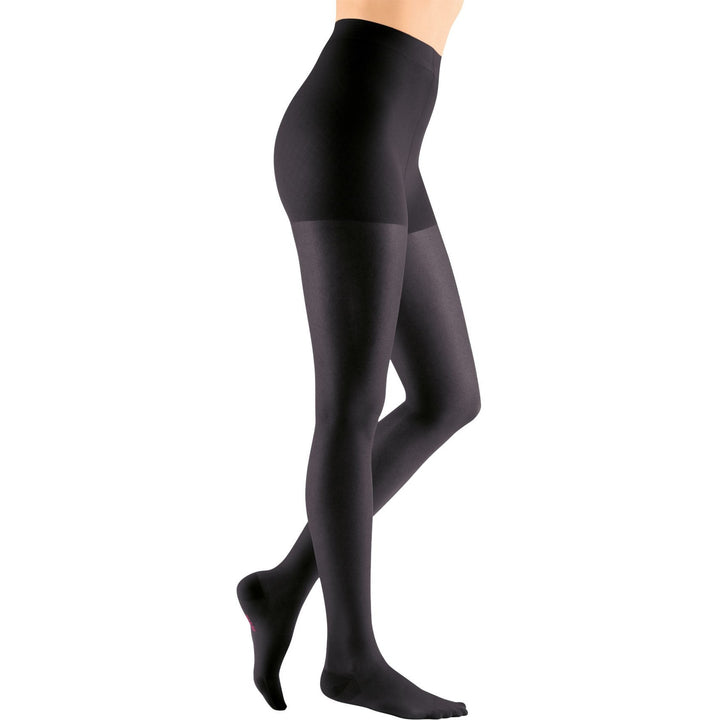 Meia-calça feminina Mediven Sheer & Soft 20-30 mmHg, ébano