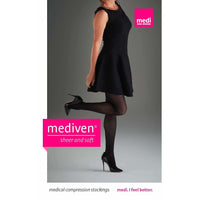 Mediven Sheer & Soft Women's 15-20 mmHg OPEN TOE Pantyhose