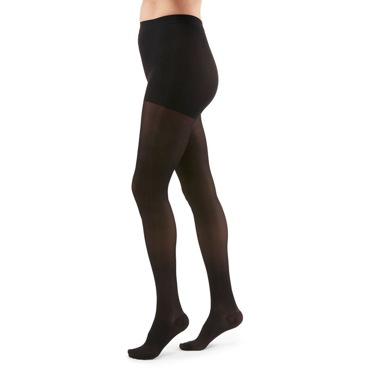 Meia-calça feminina transparente Duomed 15-20 mmHg, preta