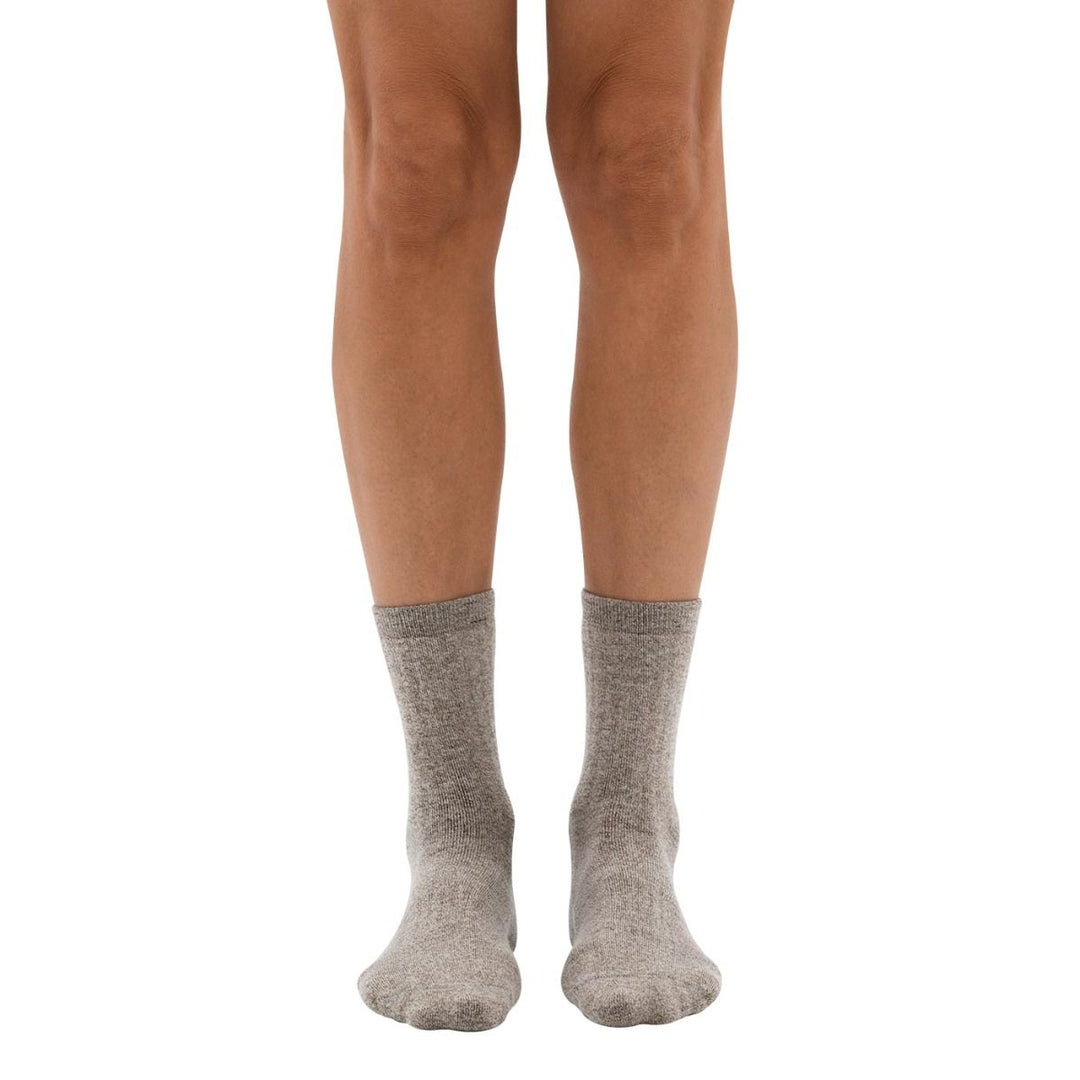 Dr. Comfort chaussettes en laine confort thérapeutique chiné, marron chiné