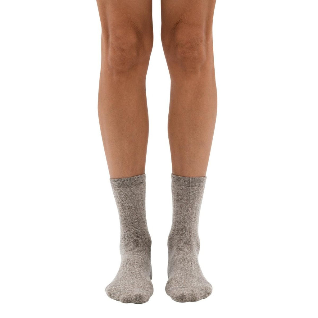 Dr. Comfort Marl Therapeutic Comfort Wool Socks, Marl Brown