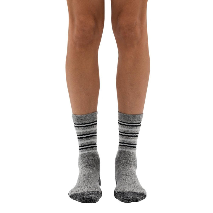 Dr. Comfort calcetines de lana confort terapéutico striper striper negro