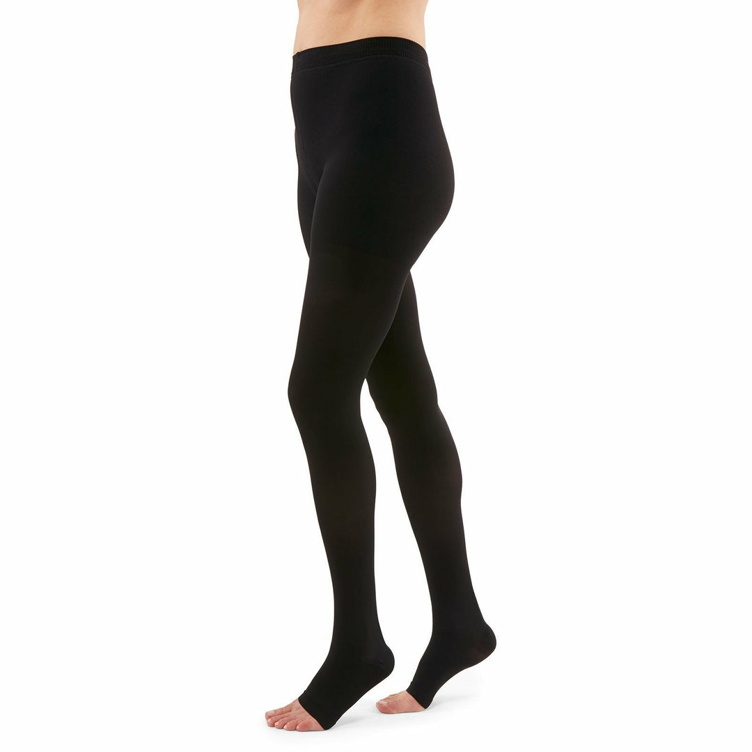 Duomed Advantage 15-20 mmHg Collants à bout ouvert, noir