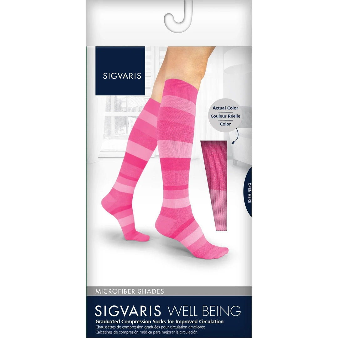 Sigvaris Microfibre Shades Femme 15-20 mmHg Genou Haute