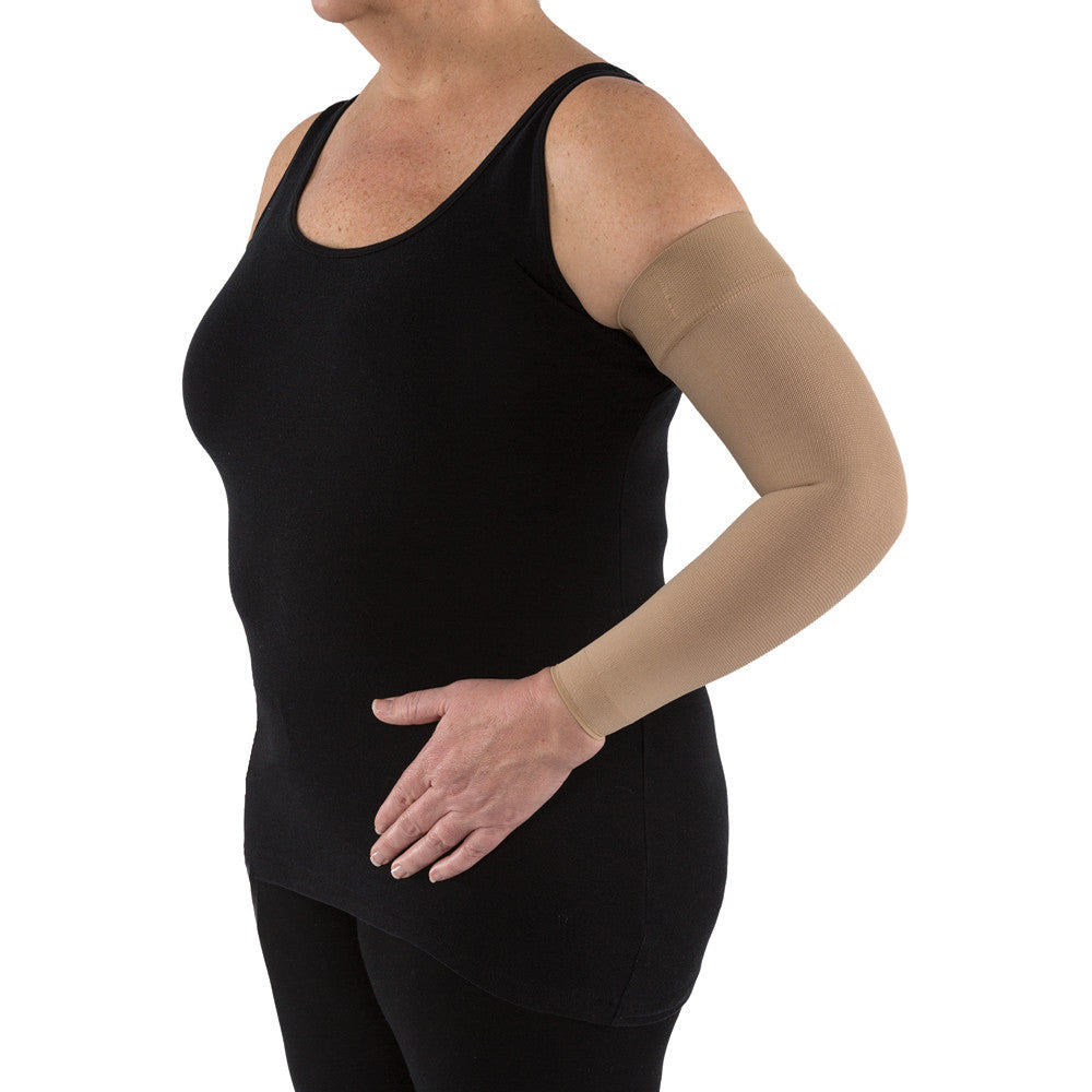 JOBST ® Bella Strong 30-40 mmHg armærme med silikone topbånd, naturlig