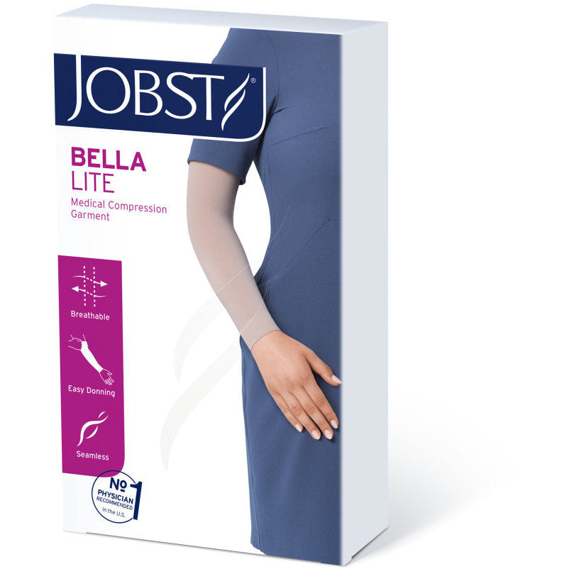 Manga e manopla combinadas JOBST ® Bella Lite 15-20 mmHg com faixa de silicone