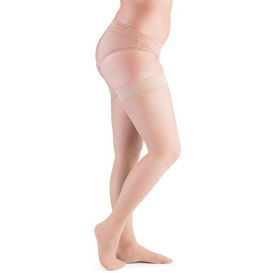 VenActive Women's Premium Sheer 20-30 mmHg lårtoppar, naturligt, huvud