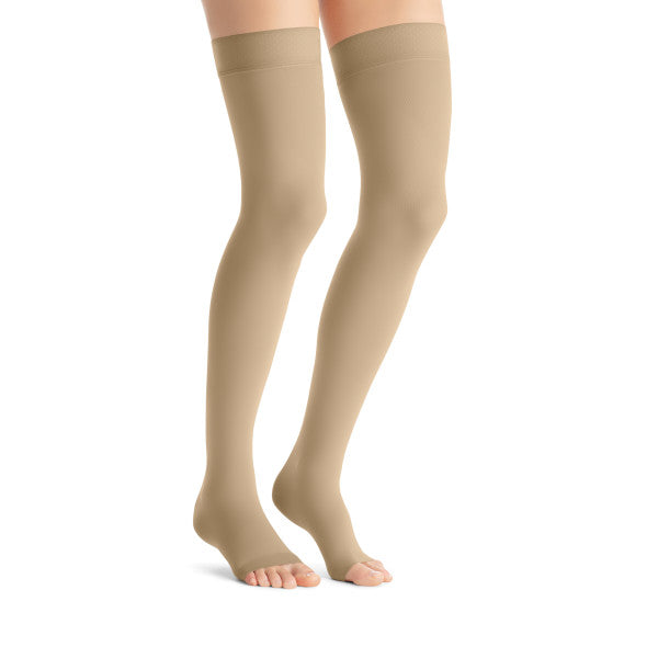 JOBST ® Cuissardes opaques pour femmes, 20-30 mmHg, BOUT OUVERT, Naturel